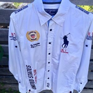Ralph Lauren big pony white shirt size L